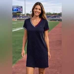 Tommy Hilfiger Navy Top with Red and White Trim